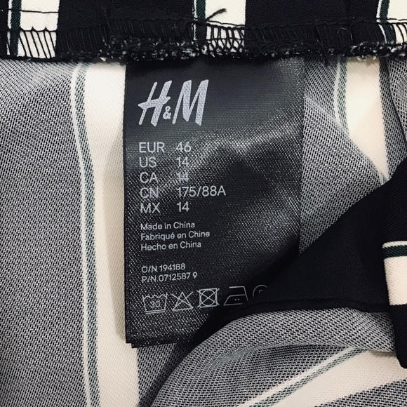 H&M | Striped Paper Bag Trouser Pants | 14 - Picture 11 of 16